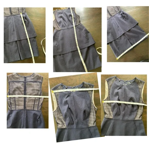 Barney’s NY Navy Lace Detail Dress sz 4 - Picture 13 of 17